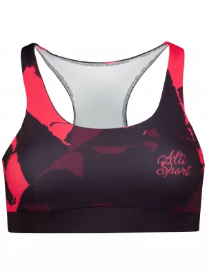 Női sport melltartó prémium ALTISPORT VOJ/ALW080POD01 BORVÖRÖS