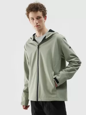 Férfi softshell dzseki 4F WSS25TSOFM324 OLAJBOGYÓ
