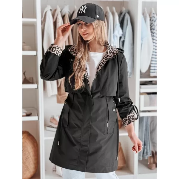  Női kabát DSTREET TY4871 FEKETE 