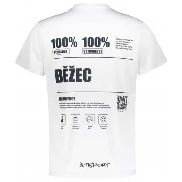  Férfi funkcionális T -piró prémium ALTISPORT BĚŽEC VOJ/ALM091TR01 FEHÉR 
