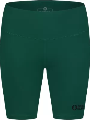 Női rövid fitnesz nadrág NORDBLANC NBSPL8036 SÖTÉTZÖLD