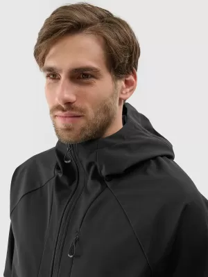 Férfi softshell dzseki 4F WSS25TSOFM313 MÉLYFEKETE