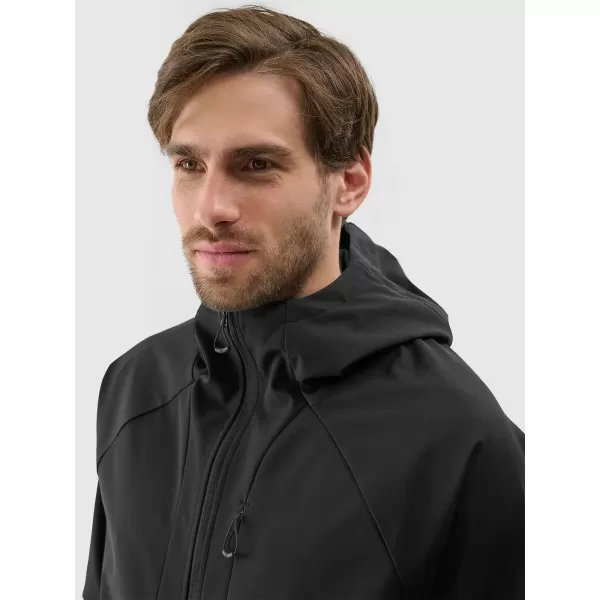  Férfi softshell dzseki 4F WSS25TSOFM313 MÉLYFEKETE 