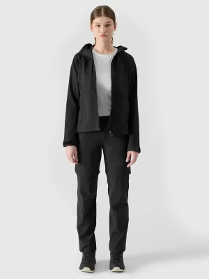 Női softshell dzseki 4F WSS25TSOFF315 MÉLYFEKETE