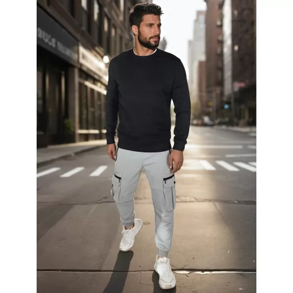  Férfi pulóver DSTREET BX5882 FEKETE 