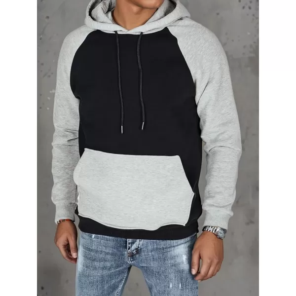  Férfi pulóver DSTREET BX5889 FEKETE 