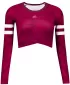 A nők funkcionális növényi teteje hosszú ujjú prémiummal ALTISPORT VOJ/ALW096TR04 BURGUNDIA