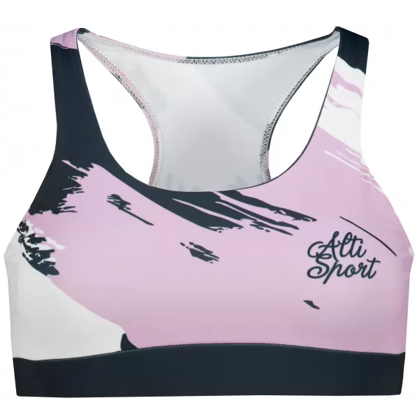  Női sport melltartó prémium ALTISPORT VOJ/ALW081POD01 FEKETE-RÓZSASZÍN 