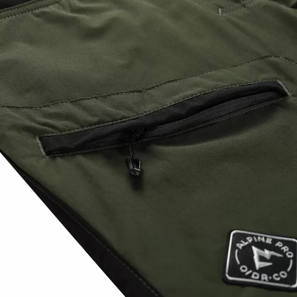  Női softshell nadrág ALPINE PRO AKANA 2 ZÖLD 