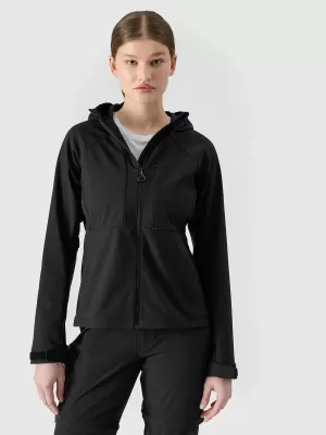 Női softshell dzseki 4F WSS25TSOFF315 MÉLYFEKETE