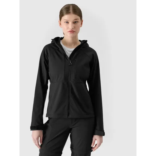  Női softshell dzseki 4F WSS25TSOFF315 MÉLYFEKETE 