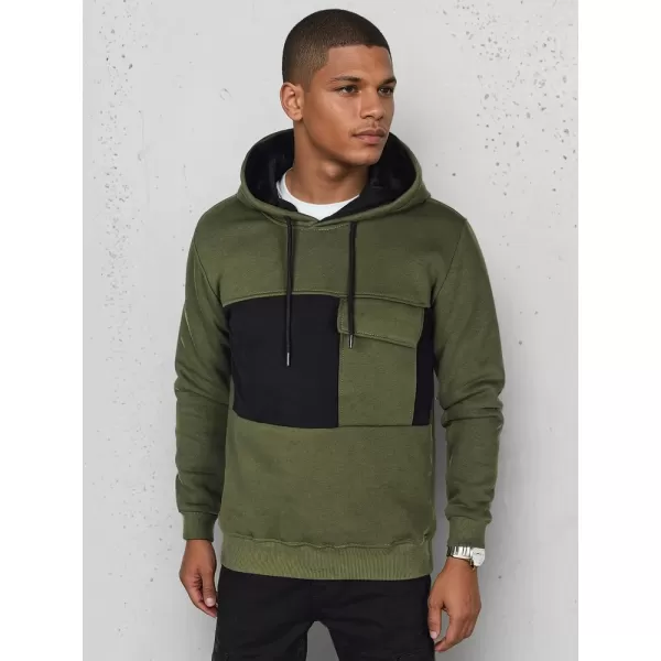  Férfi pulóver DSTREET BX5913 KHAKI 