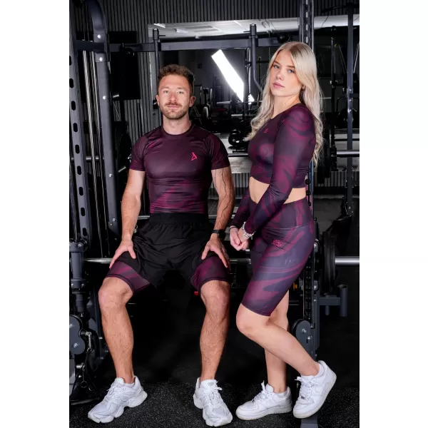  A nők funkcionális növényi teteje hosszú ujjú prémiummal ALTISPORT VOJ/ALW072TR04 BORVÖRÖS 