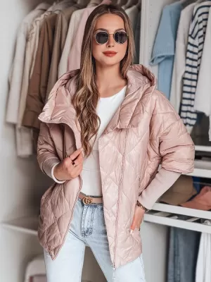 Női kabát DSTREET PUFFILOF TY4854 RÓZSASZÍN