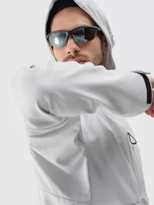 Férfi softshell dzseki 4F WSS25TSOFM313 HIDEG VILÁGOSSZÜRKE