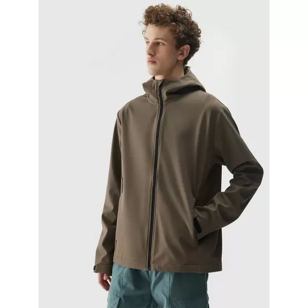  Férfi softshell dzseki 4F WSS25TSOFM324 BARNA 