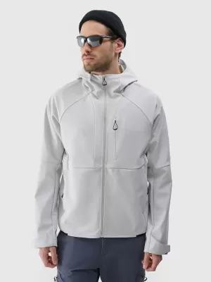 Férfi softshell dzseki 4F WSS25TSOFM313 HIDEG VILÁGOSSZÜRKE