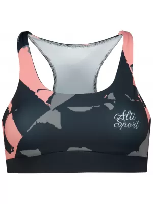 Női sport melltartó prémium ALTISPORT VOJ/ALW080POD01 FEKETE-SOROZATOK