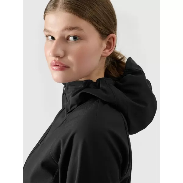  Női softshell dzseki 4F WSS25TSOFF315 MÉLYFEKETE 