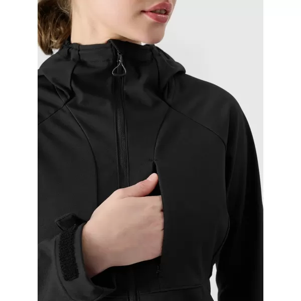  Női softshell dzseki 4F WSS25TSOFF315 MÉLYFEKETE 