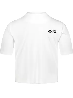Női funkcionális crop top NORDBLANC NBSLF8028 FEHÉR