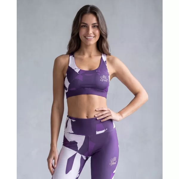  Női sport melltartó prémium ALTISPORT VOJ/ALW080POD01 SÖTÉT LILA 