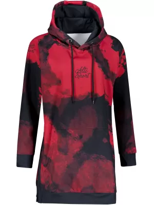 Női funkcionális kiterjesztett pulóver prémium ALTISPORT VOJ/ALW093MI03 PIROS