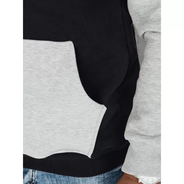  Férfi pulóver DSTREET BX5889 FEKETE 