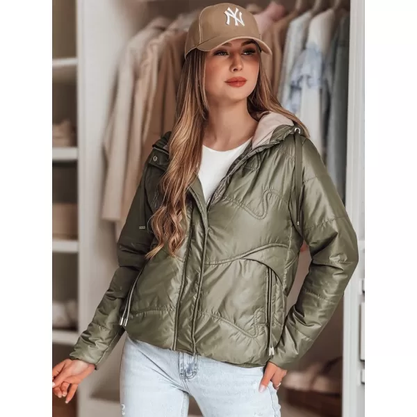  Női kabát DSTREET NIVESSO TY4857 ZÖLD 