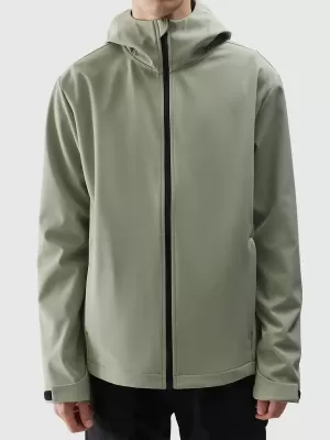 Férfi softshell dzseki 4F WSS25TSOFM324 OLAJBOGYÓ