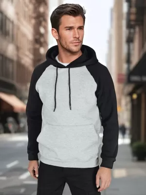 Férfi pulóver DSTREET BX5892 VILÁGOSSZÜRKE