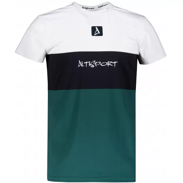 Férfi funkcionális T -piró prémium plusz ALTISPORT VOJ/ALM051TR02 FEHÉR -ZÖLD 