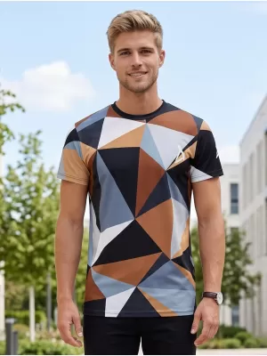 Férfi funkcionális T -piró prémium plusz ALTISPORT VOJ/ALM007TR02 FEKETE -BROWN