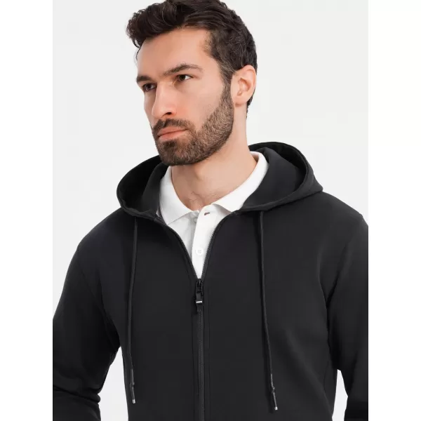  Férfi pulóver OMBRE OM-SSZP-0213 FEKETE 
