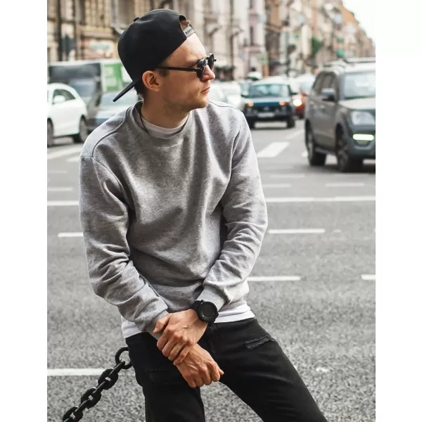  Férfi pulóver DSTREET BX3354 VILÁGOSSZÜRKE 