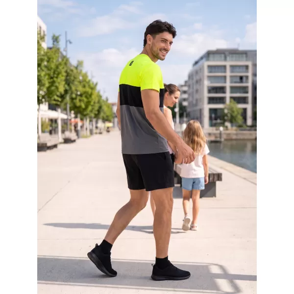  Férfi funkcionális T -piró prémium plusz ALTISPORT VOJ/ALM051TR02 NEON-SÁRGA 