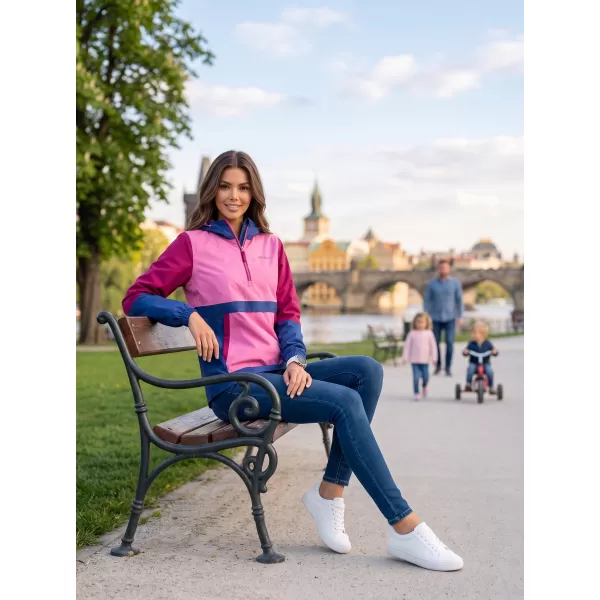  Női kabát ALTISPORT ELENE RÓZSASZÍN/BORDÓ 