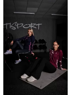 Női funkcionális T -piró hosszú ujjú prémiummal ALTISPORT VOJ/ALW064TR03 KÉK -DAGANAT