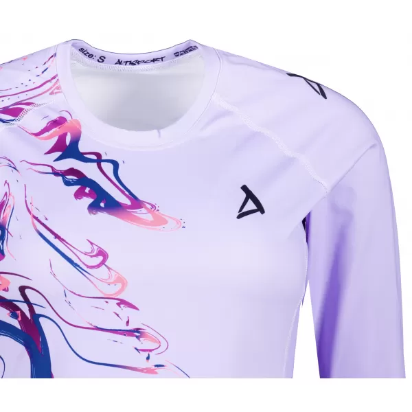  Női funkcionális T -piró hosszú ujjú prémiummal ALTISPORT VOJ/ALW064TR03 HALVÁNYLILA 