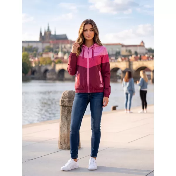  Női kabát ALTISPORT EDNA BURGUNDIA 