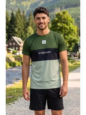 Férfi funkcionális T -piró prémium plusz ALTISPORT VOJ/ALM051TR02 KHAKI