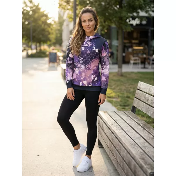  Női funkcionális pulóver prémium ALTISPORT VOJ/ALW055MI01 FEKETE -VIOLET 