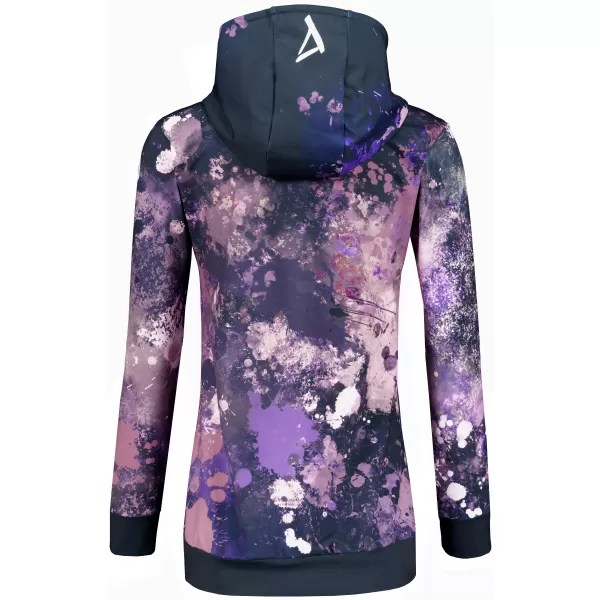  Női funkcionális pulóver prémium ALTISPORT VOJ/ALW055MI01 FEKETE -VIOLET 