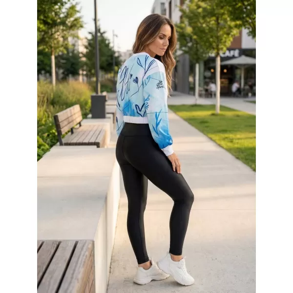  Női funkcionális kivágott pulóver prémium ALTISPORT VOJ/ALW083MI08 FEHÉR -BLUE 