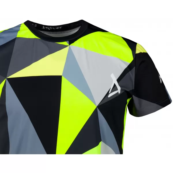  Férfi funkcionális T -piró prémium plusz ALTISPORT VOJ/ALM007TR02 FEKETE/FLUO SÁRGA 