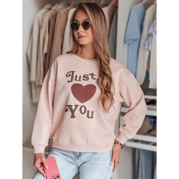  Női pulóver DSTREET FEELME BY1473 RÓZSASZÍN 