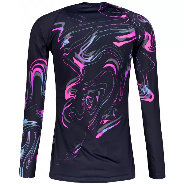 Női funkcionális T -piró hosszú ujjú prémiummal ALTISPORT VOJ/ALW064TR03 FEKETE -PINK 