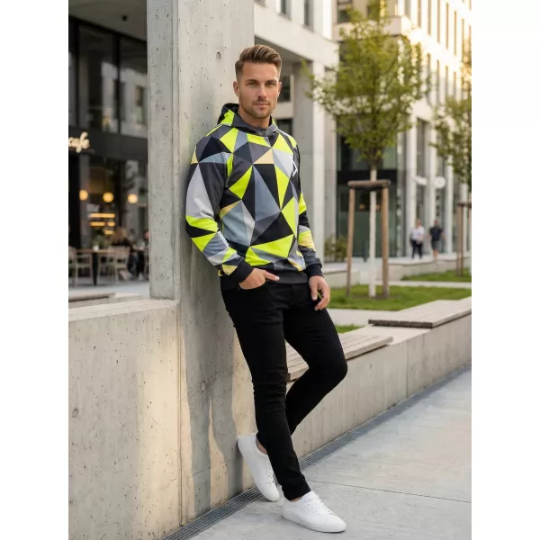  Férfi funkcionális pulóver prémium ALTISPORT VOJ/ALM007MI01 FEKETE/FLUO SÁRGA 