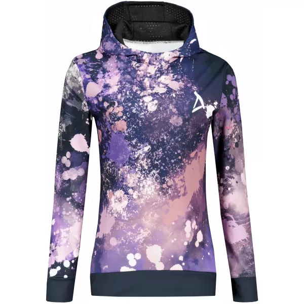  Női funkcionális pulóver prémium ALTISPORT VOJ/ALW055MI01 FEKETE -VIOLET 