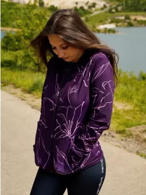 Női funkcionális pulóver a zip prémiumon ALTISPORT VOJ/ALW100MI02 FUKSZIA